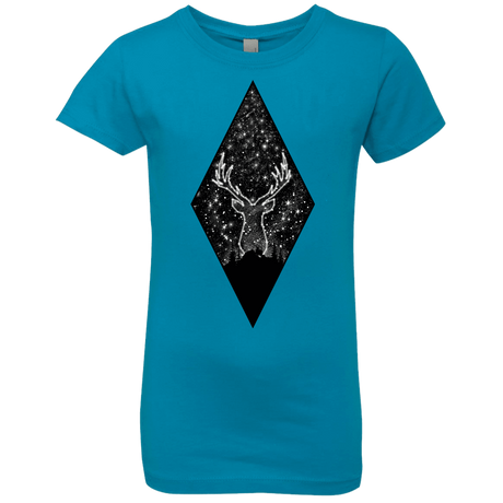 T-Shirts Turquoise / YXS Antler Stars Girls Premium T-Shirt