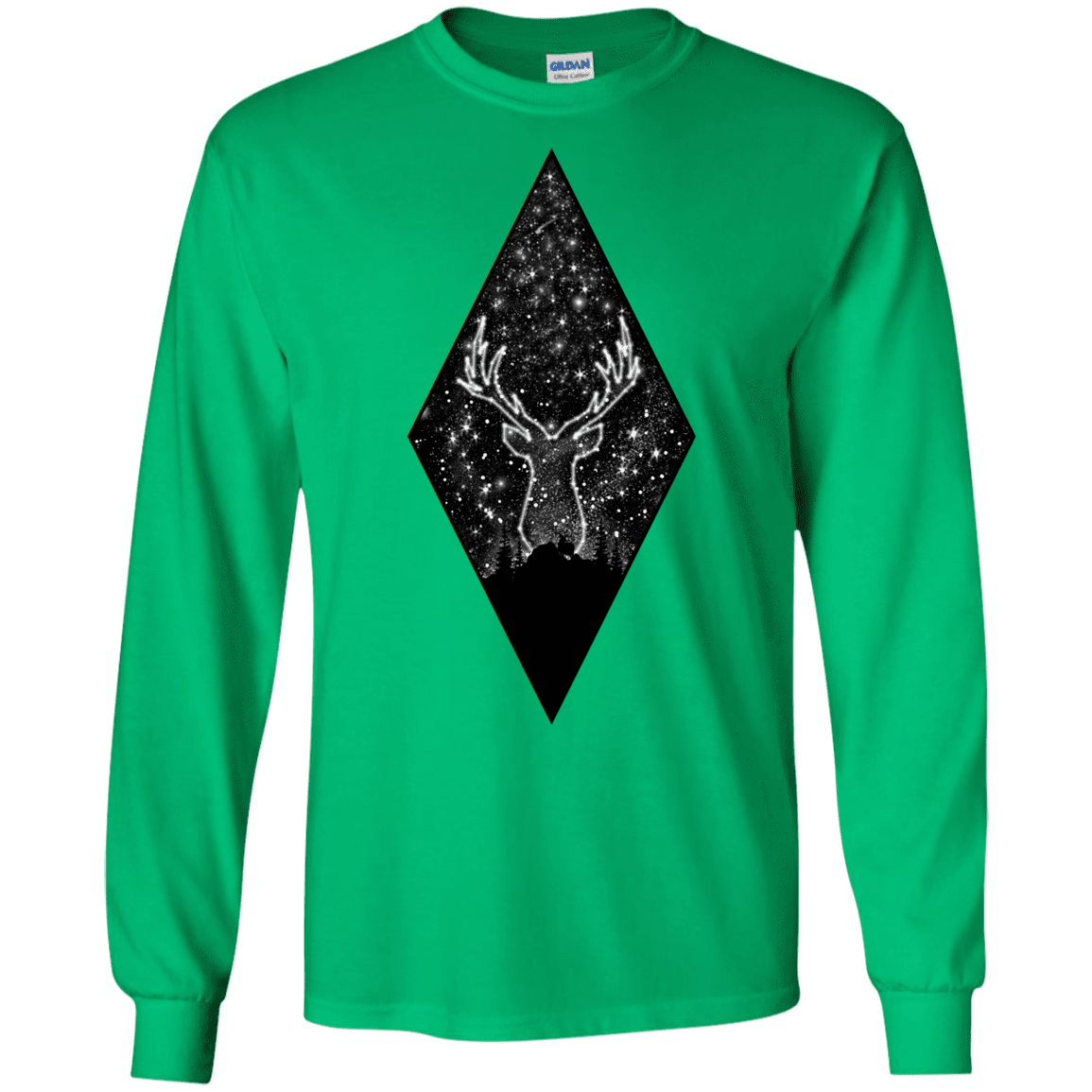 T-Shirts Irish Green / S Antler Stars Men's Long Sleeve T-Shirt