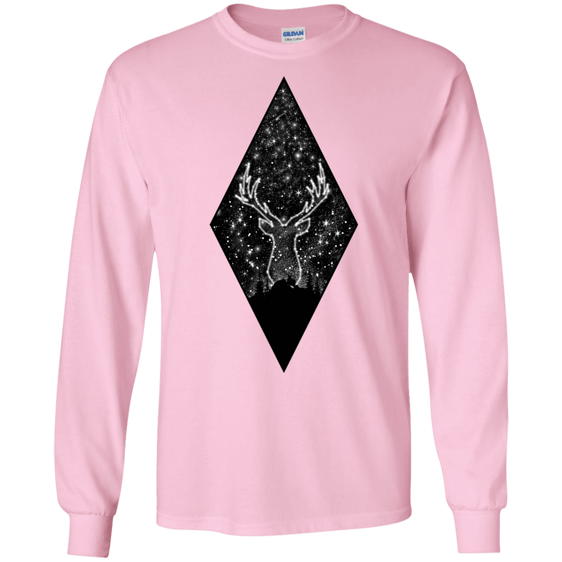 T-Shirts Light Pink / S Antler Stars Men's Long Sleeve T-Shirt