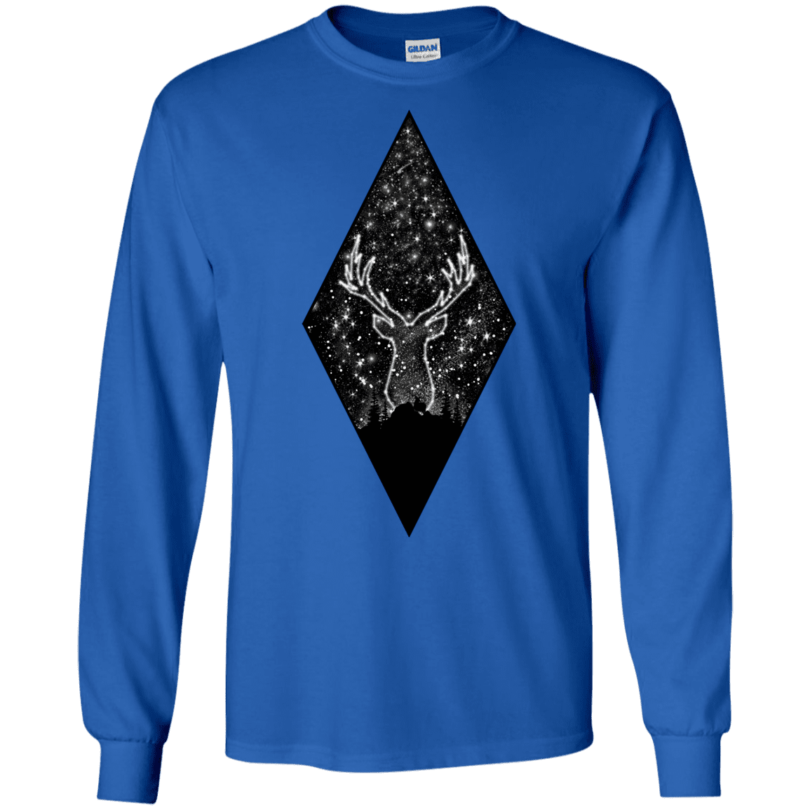 T-Shirts Royal / S Antler Stars Men's Long Sleeve T-Shirt