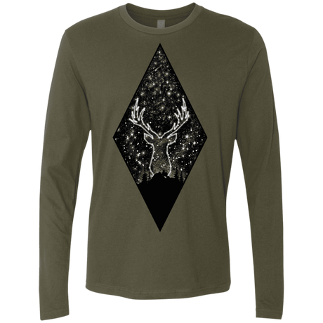 T-Shirts Military Green / S Antler Stars Men's Premium Long Sleeve
