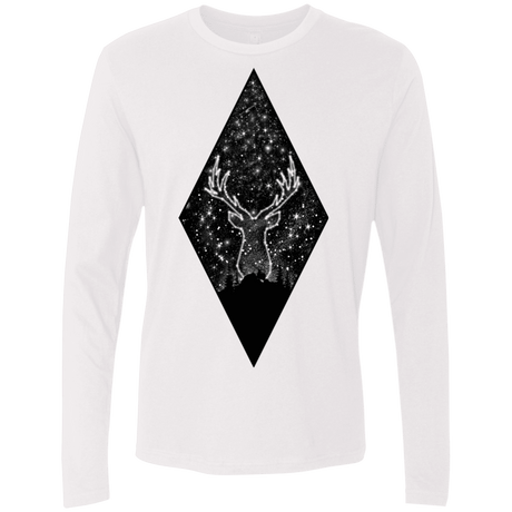 T-Shirts White / S Antler Stars Men's Premium Long Sleeve