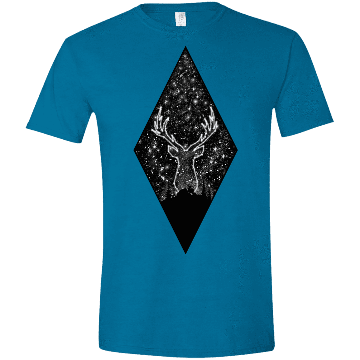 T-Shirts Antique Sapphire / S Antler Stars Men's Semi-Fitted Softstyle