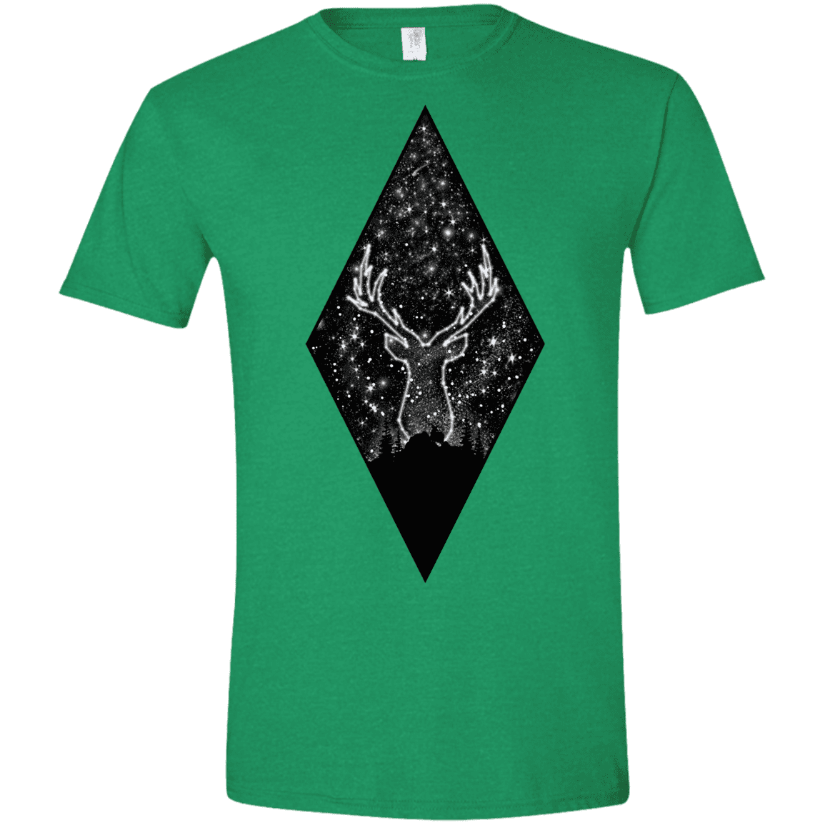 T-Shirts Heather Irish Green / S Antler Stars Men's Semi-Fitted Softstyle