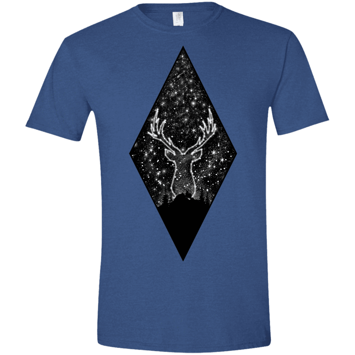 T-Shirts Heather Royal / X-Small Antler Stars Men's Semi-Fitted Softstyle