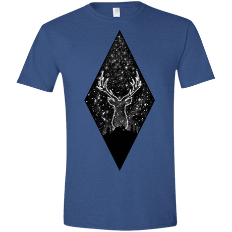 T-Shirts Heather Royal / X-Small Antler Stars Men's Semi-Fitted Softstyle