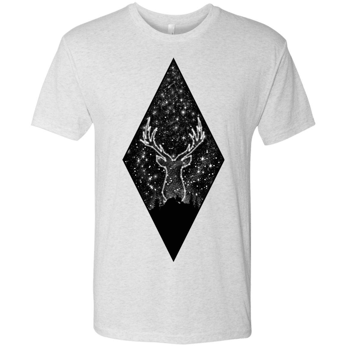 T-Shirts Heather White / S Antler Stars Men's Triblend T-Shirt