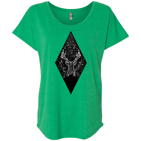 T-Shirts Envy / X-Small Antler Stars Triblend Dolman Sleeve