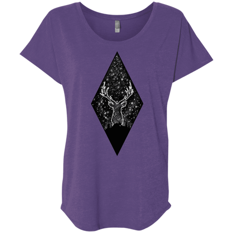 T-Shirts Purple Rush / X-Small Antler Stars Triblend Dolman Sleeve