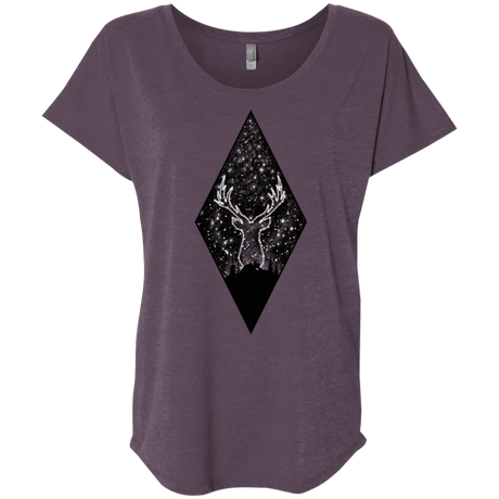 T-Shirts Vintage Purple / X-Small Antler Stars Triblend Dolman Sleeve