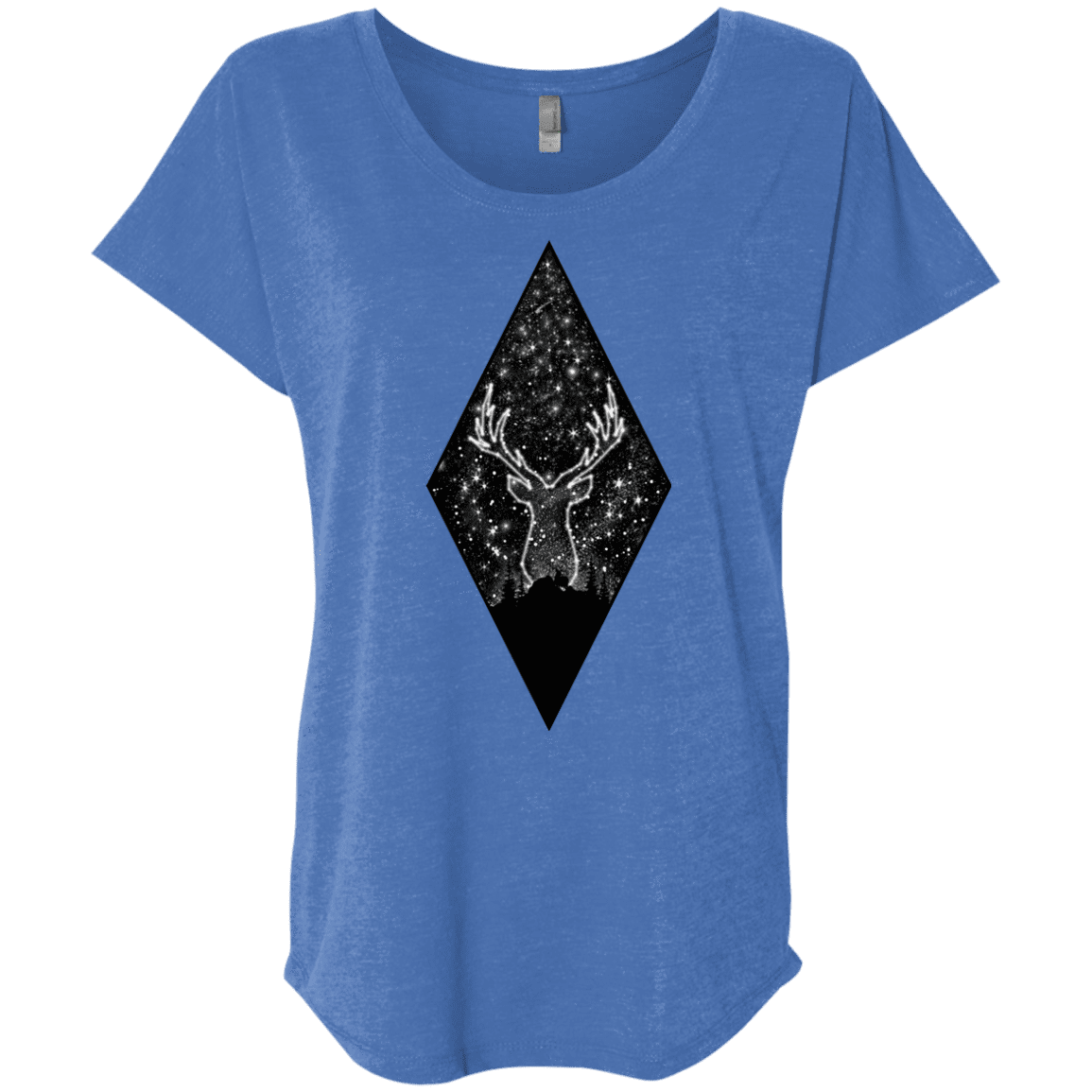 T-Shirts Vintage Royal / X-Small Antler Stars Triblend Dolman Sleeve