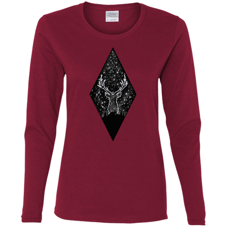 T-Shirts Cardinal / S Antler Stars Women's Long Sleeve T-Shirt