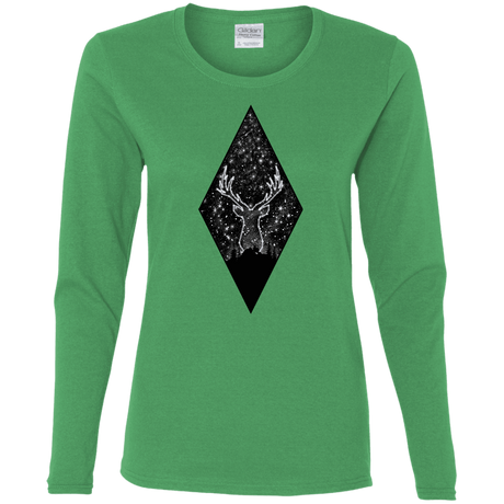 T-Shirts Irish Green / S Antler Stars Women's Long Sleeve T-Shirt