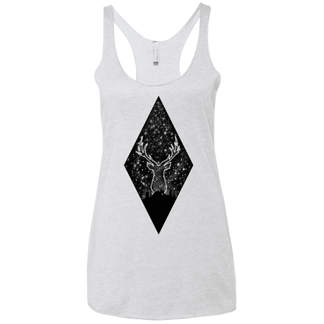 T-Shirts Heather White / X-Small Antler Stars Women's Triblend Racerback Tank