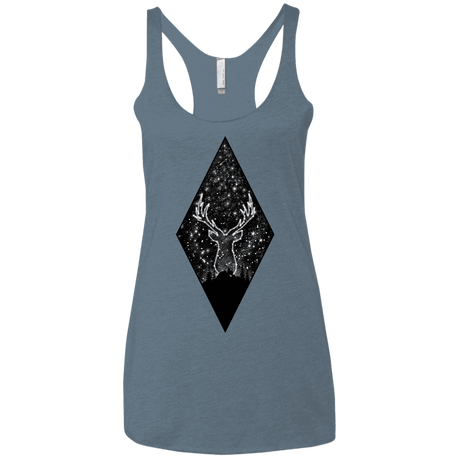 T-Shirts Indigo / X-Small Antler Stars Women's Triblend Racerback Tank