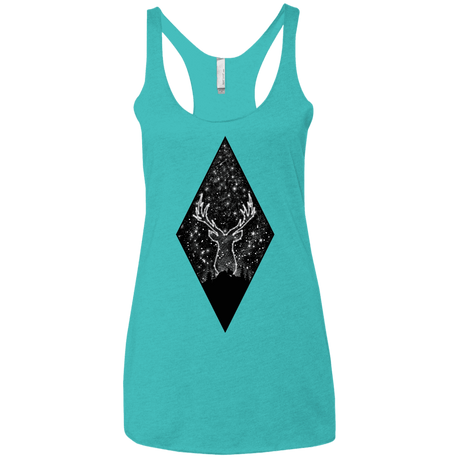 T-Shirts Tahiti Blue / X-Small Antler Stars Women's Triblend Racerback Tank