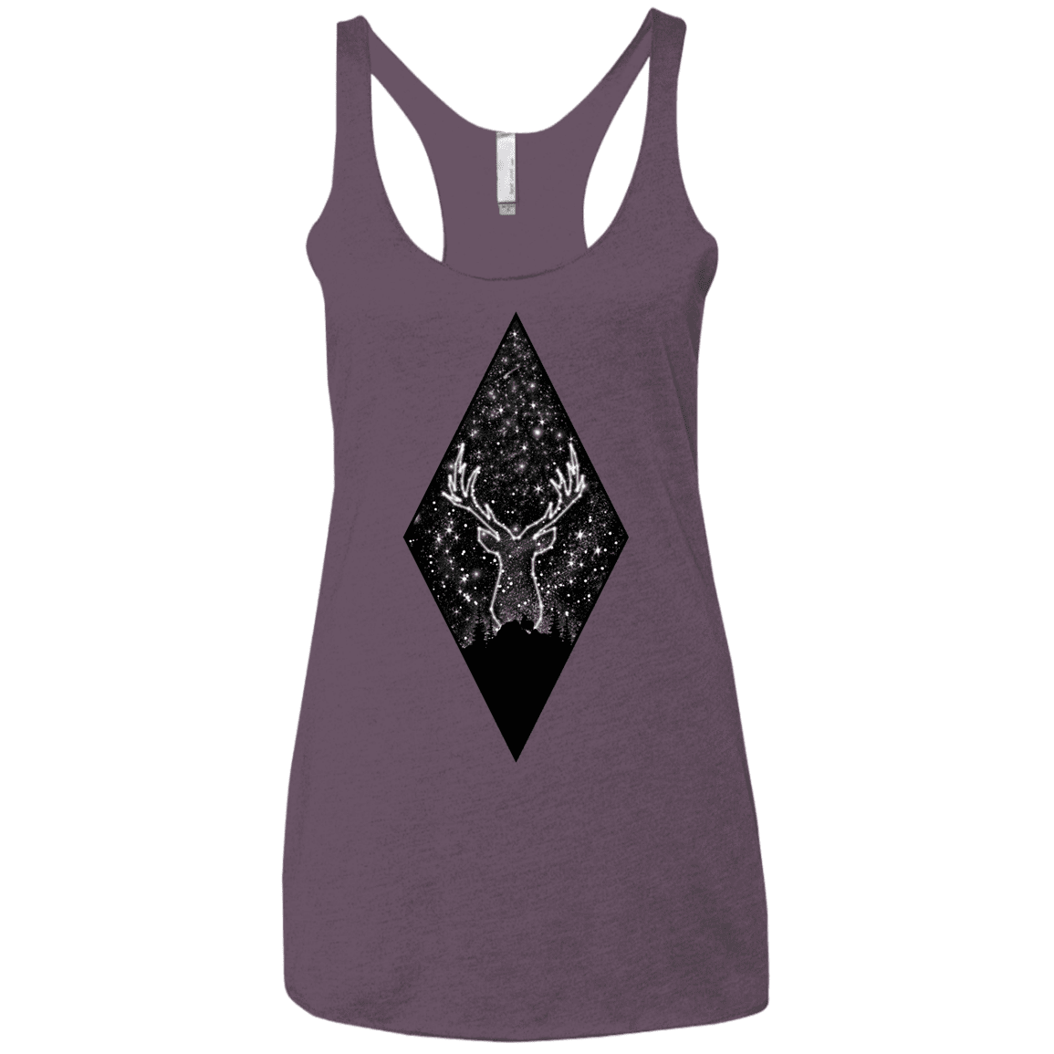 T-Shirts Vintage Purple / X-Small Antler Stars Women's Triblend Racerback Tank