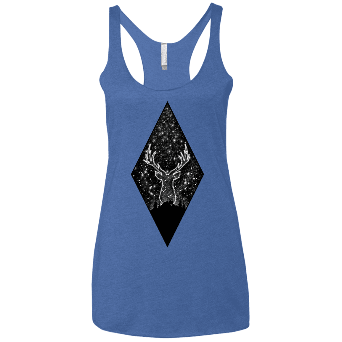 T-Shirts Vintage Royal / X-Small Antler Stars Women's Triblend Racerback Tank