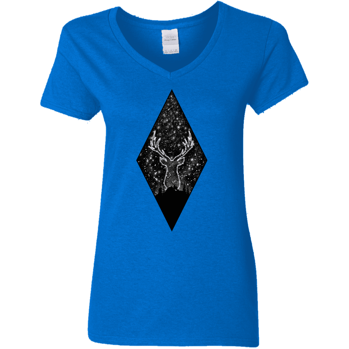 T-Shirts Royal / S Antler Stars Women's V-Neck T-Shirt