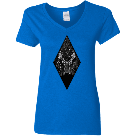 T-Shirts Royal / S Antler Stars Women's V-Neck T-Shirt