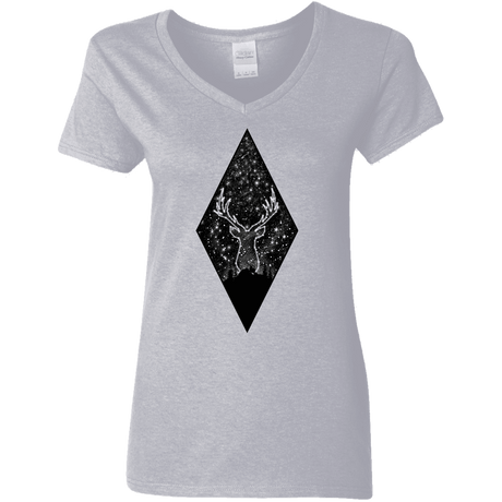 T-Shirts Sport Grey / S Antler Stars Women's V-Neck T-Shirt