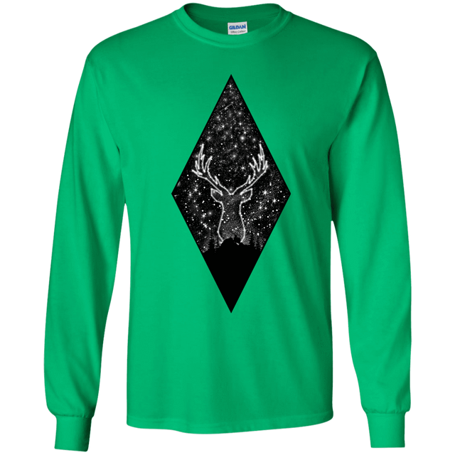 T-Shirts Irish Green / YS Antler Stars Youth Long Sleeve T-Shirt