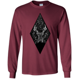T-Shirts Maroon / YS Antler Stars Youth Long Sleeve T-Shirt