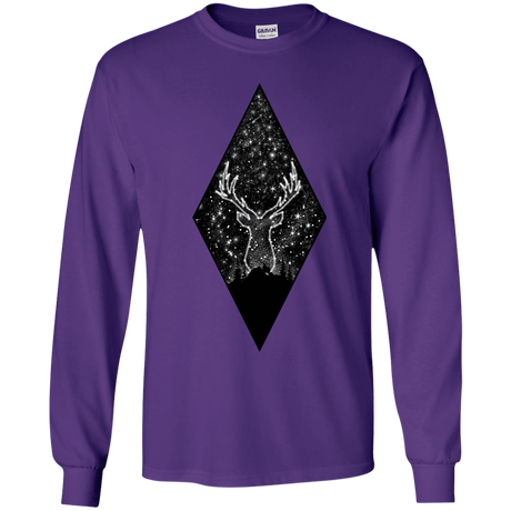 T-Shirts Purple / YS Antler Stars Youth Long Sleeve T-Shirt