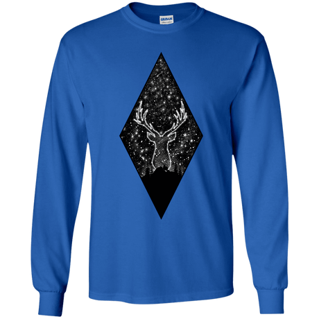 T-Shirts Royal / YS Antler Stars Youth Long Sleeve T-Shirt