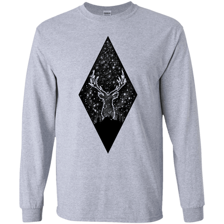 T-Shirts Sport Grey / YS Antler Stars Youth Long Sleeve T-Shirt