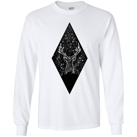 T-Shirts White / YS Antler Stars Youth Long Sleeve T-Shirt