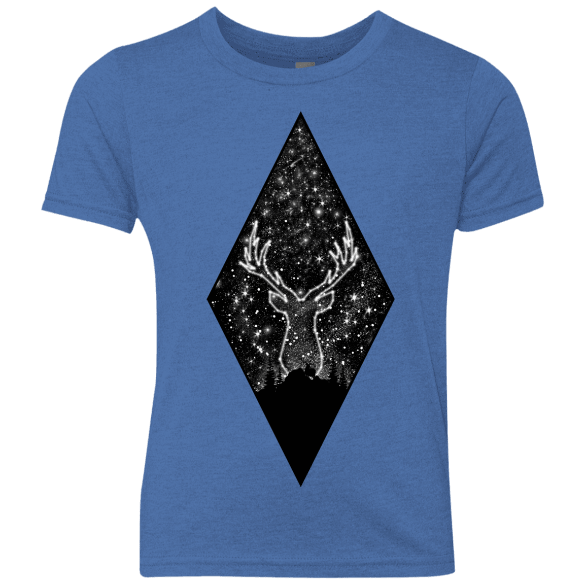 T-Shirts Vintage Royal / YXS Antler Stars Youth Triblend T-Shirt