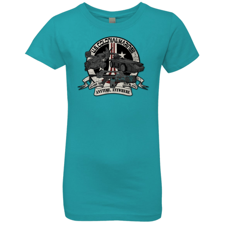 T-Shirts Tahiti Blue / YXS Anytime Anywhere Girls Premium T-Shirt