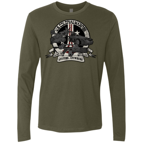 T-Shirts Military Green / Small Anytime Anywhere Men's Premium Long Sleeve