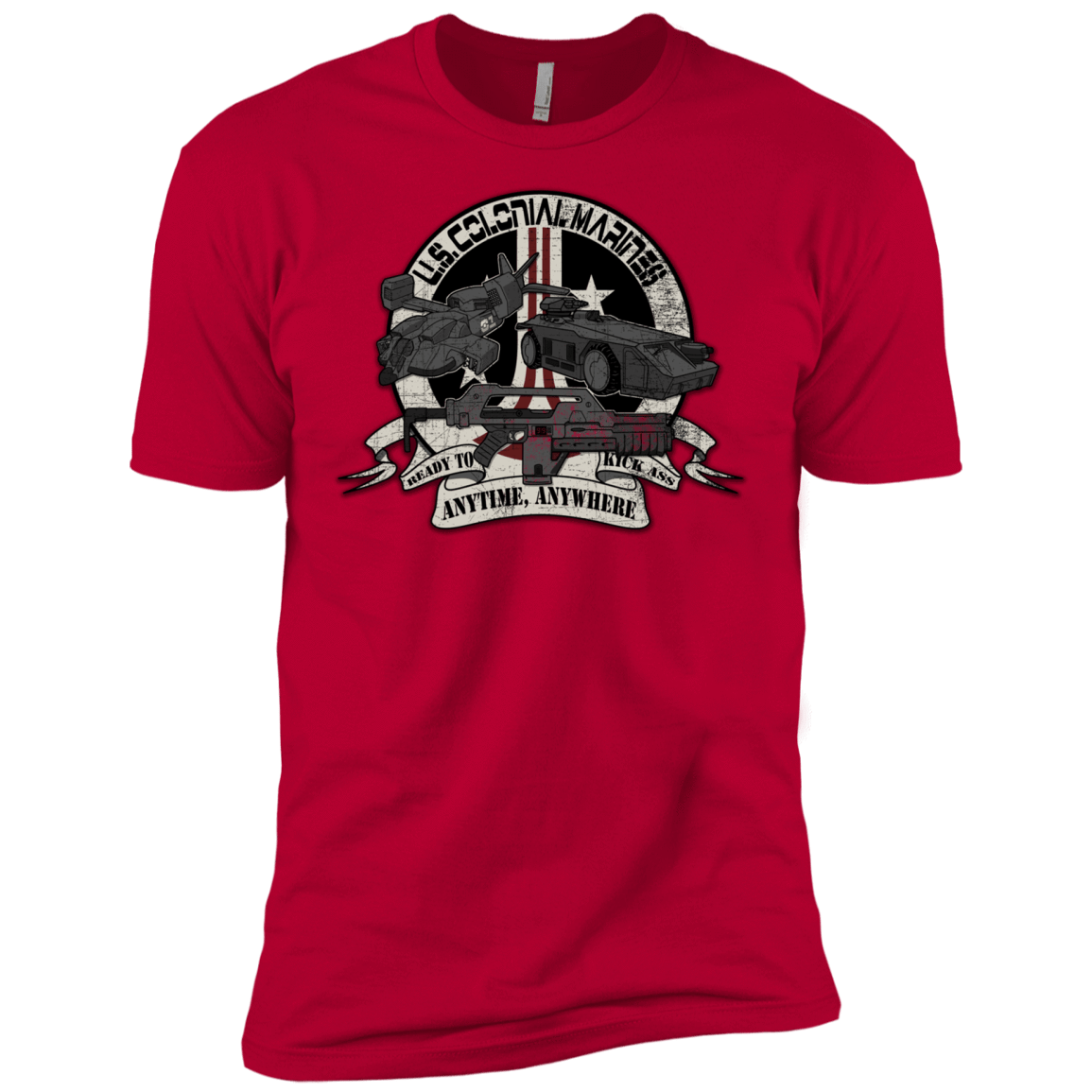 T-Shirts Red / X-Small Anytime Anywhere Men's Premium T-Shirt