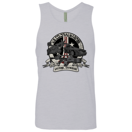 T-Shirts Heather Grey / Small Anytime Anywhere Men's Premium Tank Top