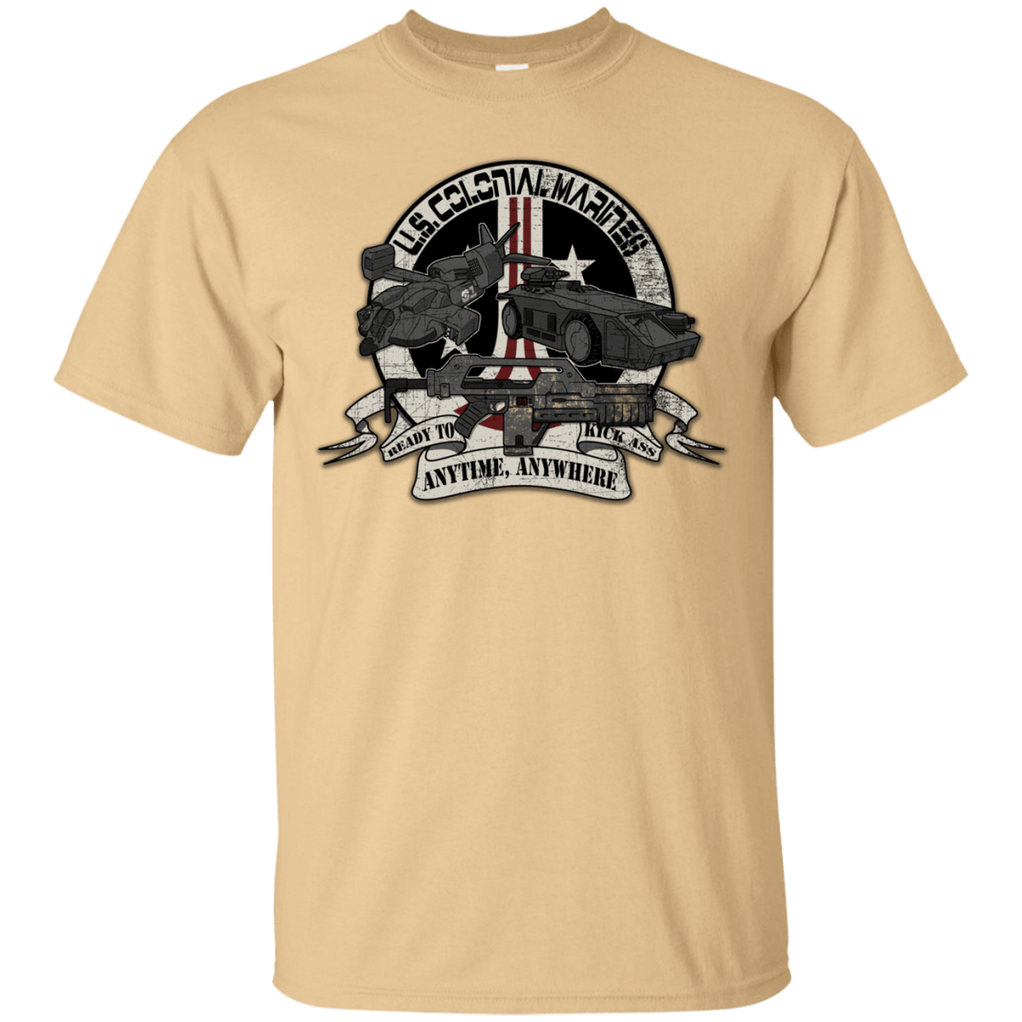 T-Shirts Vegas Gold / Small Anytime Anywhere T-Shirt