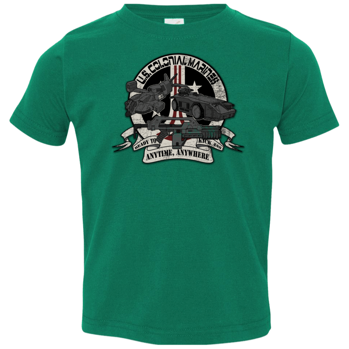 T-Shirts Kelly / 2T Anytime Anywhere Toddler Premium T-Shirt