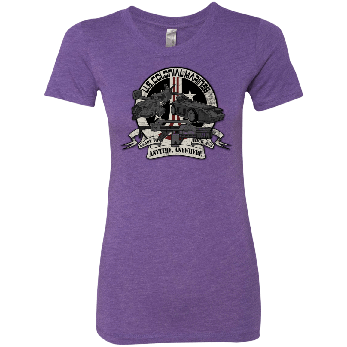 T-Shirts Purple Rush / Small Anytime Anywhere Women's Triblend T-Shirt