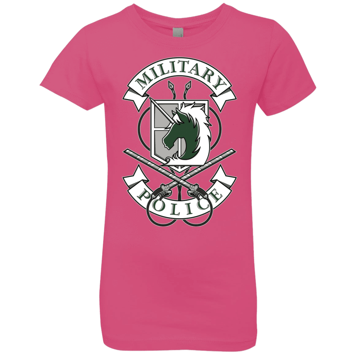 T-Shirts Hot Pink / YXS AoT Military Police Girls Premium T-Shirt