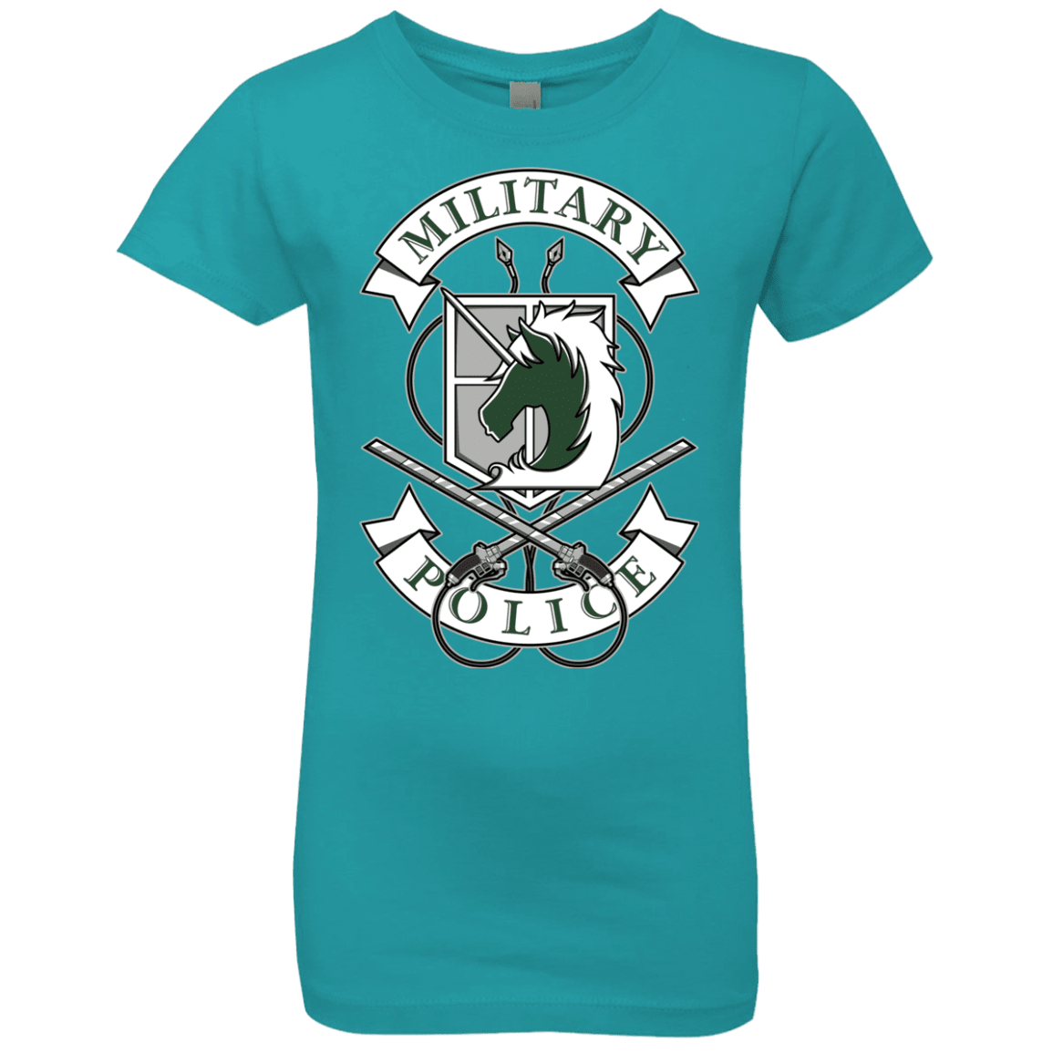 T-Shirts Tahiti Blue / YXS AoT Military Police Girls Premium T-Shirt