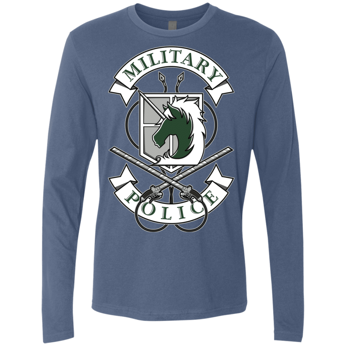 T-Shirts Indigo / S AoT Military Police Men's Premium Long Sleeve