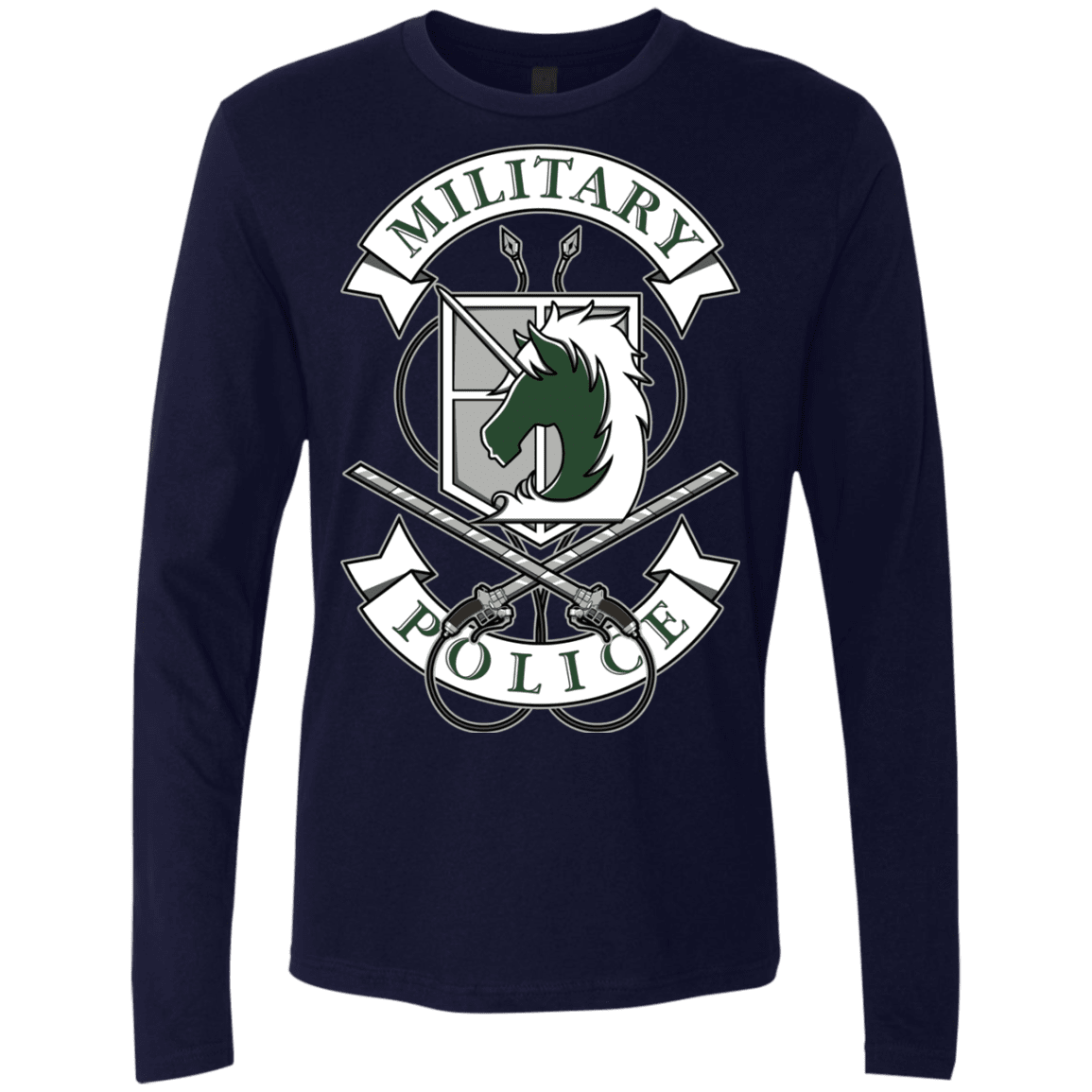 T-Shirts Midnight Navy / S AoT Military Police Men's Premium Long Sleeve