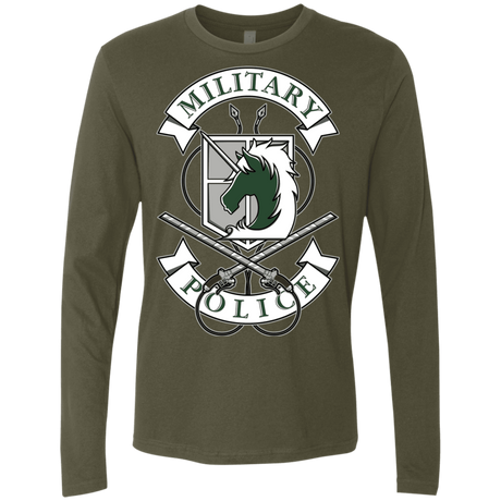 T-Shirts Military Green / S AoT Military Police Men's Premium Long Sleeve