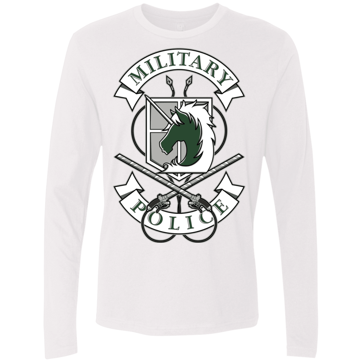 T-Shirts White / S AoT Military Police Men's Premium Long Sleeve