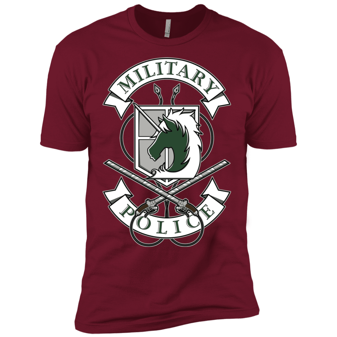 T-Shirts Cardinal / X-Small AoT Military Police Men's Premium T-Shirt