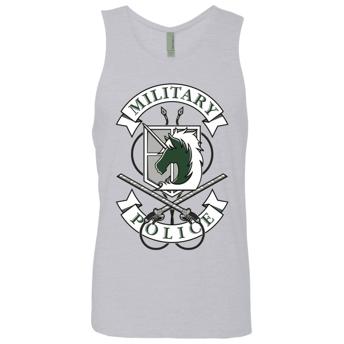 T-Shirts Heather Grey / S AoT Military Police Men's Premium Tank Top