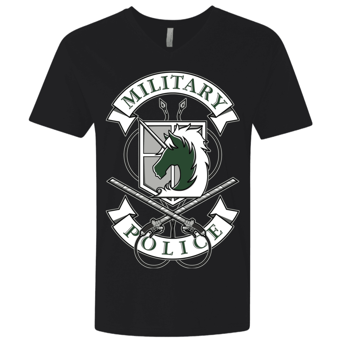 T-Shirts Black / X-Small AoT Military Police Men's Premium V-Neck