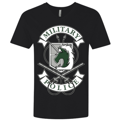 T-Shirts Black / X-Small AoT Military Police Men's Premium V-Neck