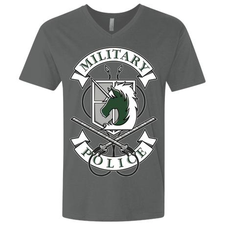 T-Shirts Heavy Metal / X-Small AoT Military Police Men's Premium V-Neck